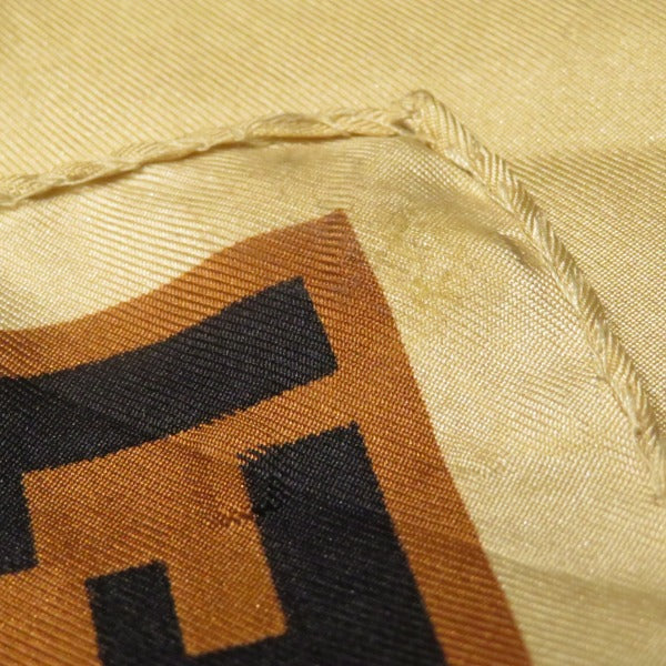 Fendi Zucca Pattern Silk Scarf