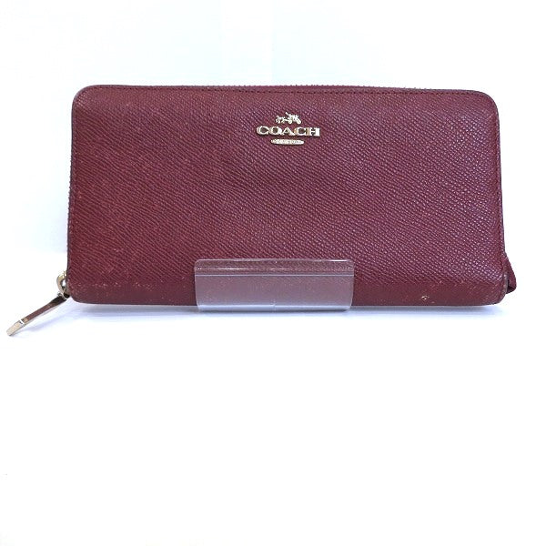 Coach Leather Zip-Around Long Wallet