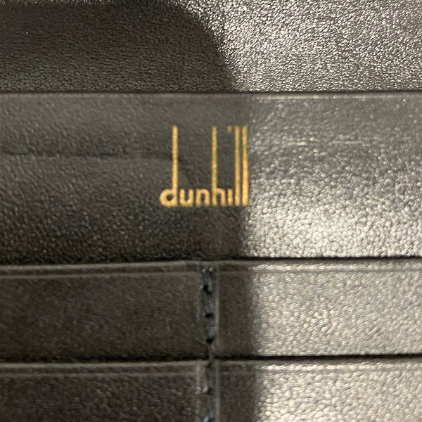 Dunhill Black Leather Bifold Long Wallet in Great Condition