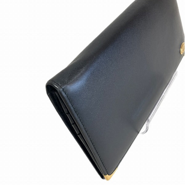 Dunhill Black Leather Bifold Long Wallet in Great Condition