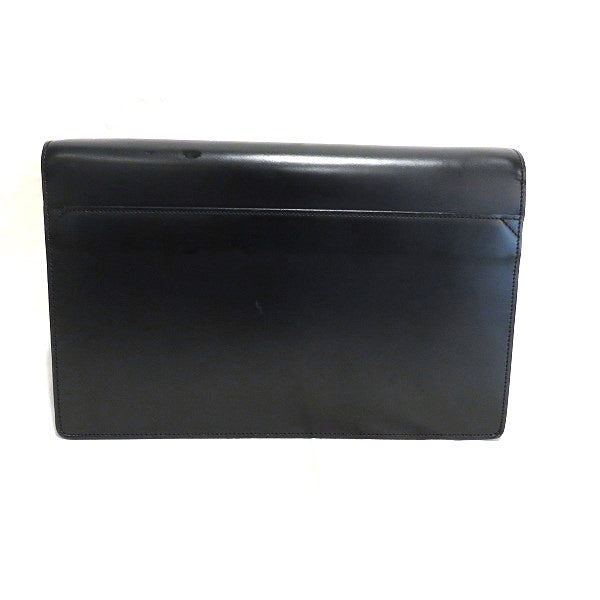 Dunhill Black Leather Clutch Bag in Fair Condition