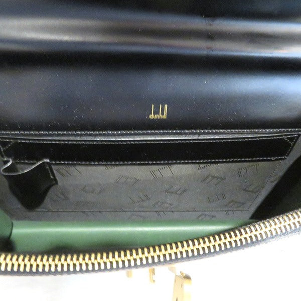 Dunhill Black Leather Clutch Bag