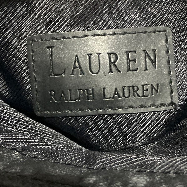 Ralph Lauren Glen Check Tote Bag Leather Cotton in Good Condition