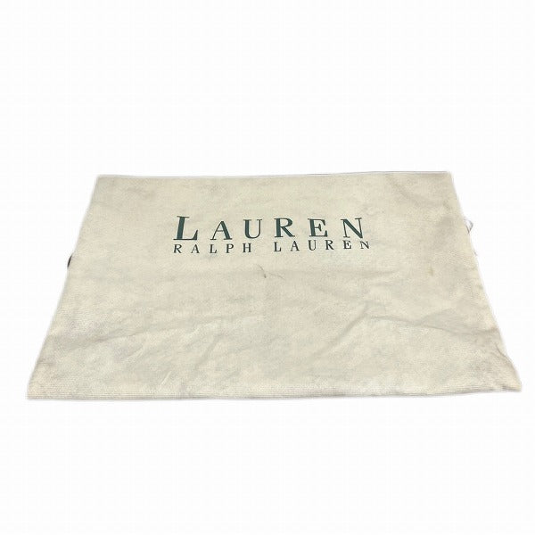 Ralph Lauren Glen Check Tote Bag Leather Cotton in Good Condition