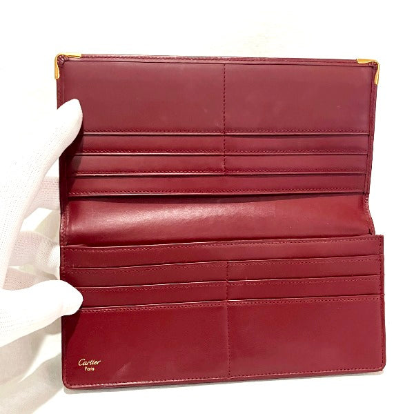 Cartier Must Line Bordeaux Leather Wallet