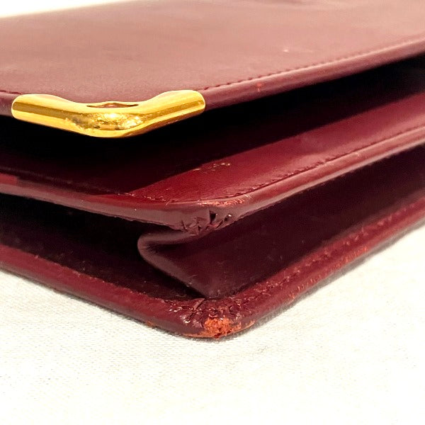 Cartier Must Line Bordeaux Leather Wallet