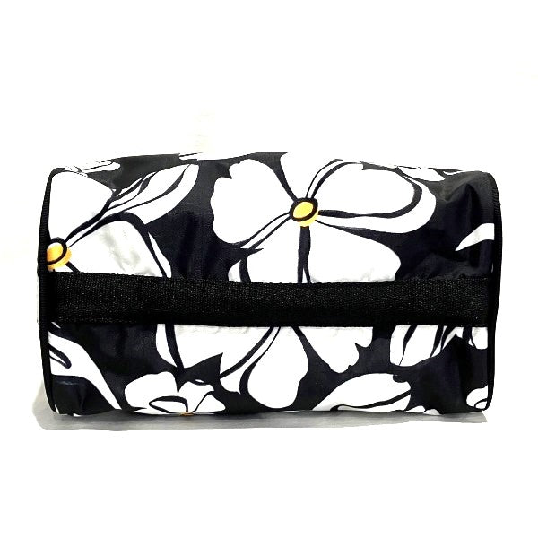 LeSportsac Black White Flower Nylon Handbag 3868E837 in Great Condition