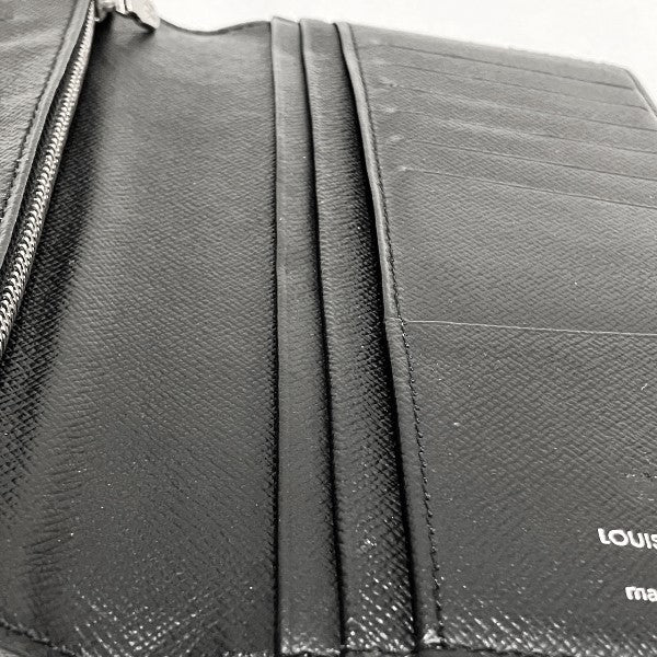 Louis Vuitton Damier Graphite Portefeuille Brazza Long Wallet N62665 in Good Condition