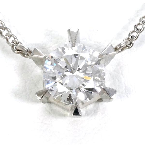 Platinum PT850 Necklace with Natural Diamond 0.616 SI1 in Excellent Condition