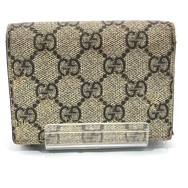 Gucci GG Supreme Bee Compact Wallet 508757 in Good Condition