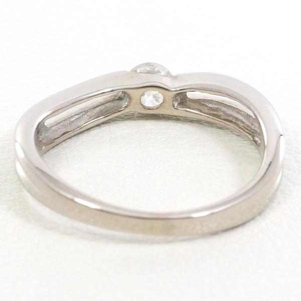 K18 White Gold Diamond Ring 7.5