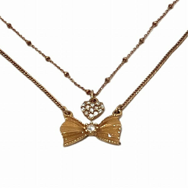 Jill Stuart Ribbon Heart Necklace