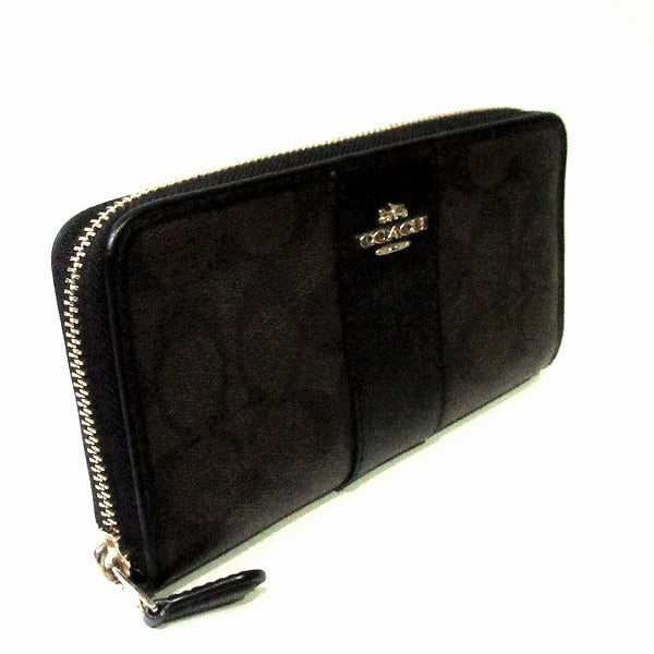 Coach Signature Round Zip Wallet F54630