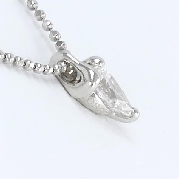 Platinum PT900 and PT850 Necklace with 0.332 Carat Diamond, Weight Approximately 2.6g for Women