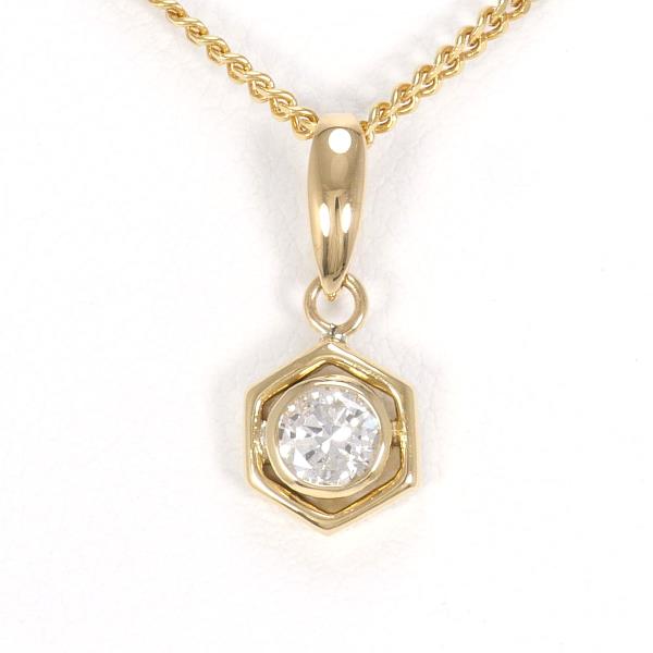 18K Yellow Gold Diamond Necklace, 0.23CT, Approx. 40cm, Approximate Total Weight 3.7g in Excellent Condition