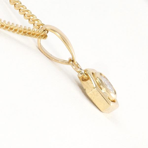 18K Yellow Gold Diamond Necklace, 0.23CT, Approx. 40cm, Approximate Total Weight 3.7g