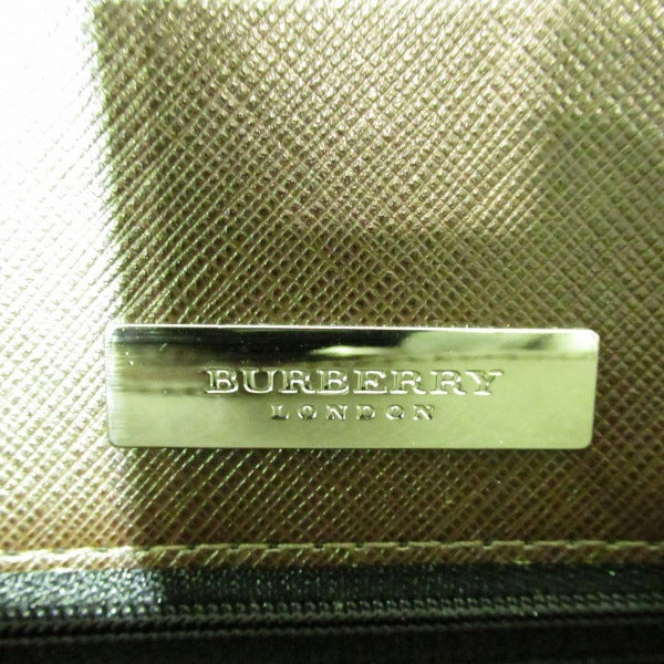 Burberry Dark Brown Leather Handbag in Good Condition