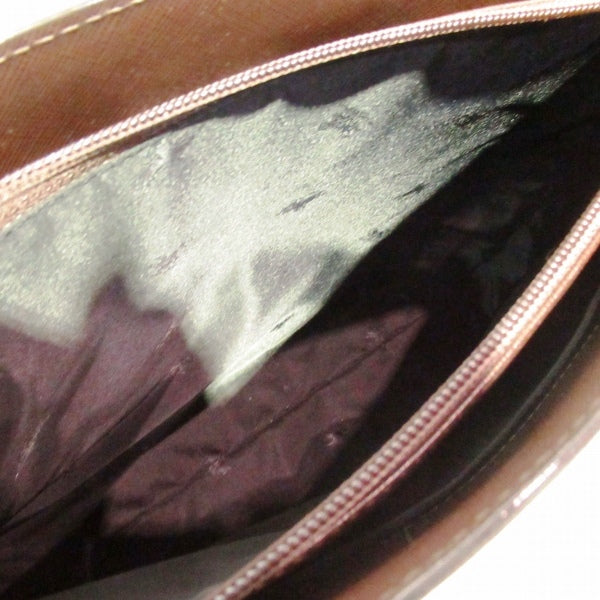 Burberry Dark Brown Leather Handbag in Good Condition