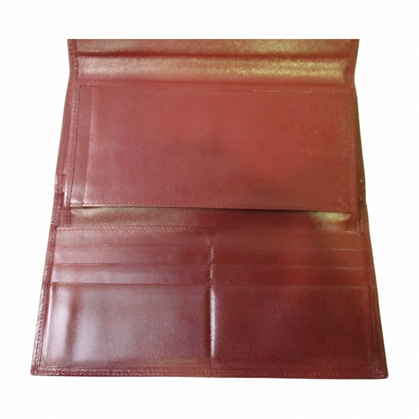 Cartier Must Line Leather Trifold Wallet in Fair Condition