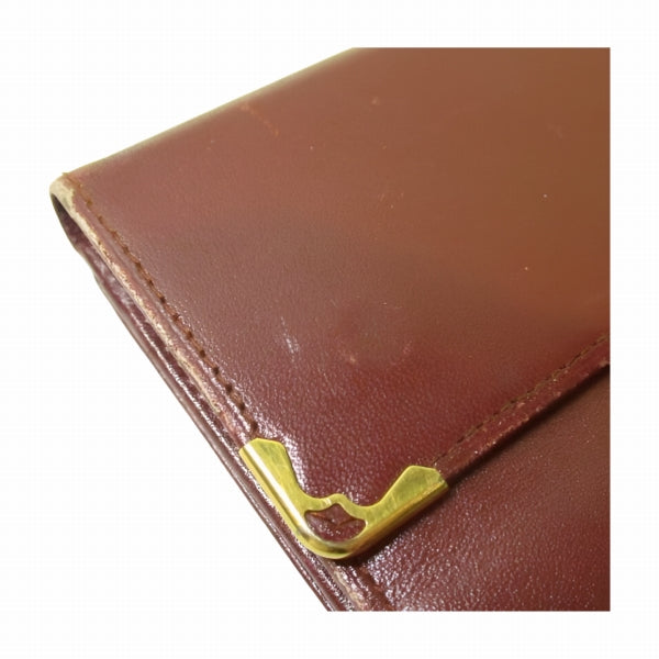 Cartier Must Line Leather Trifold Wallet in Fair Condition