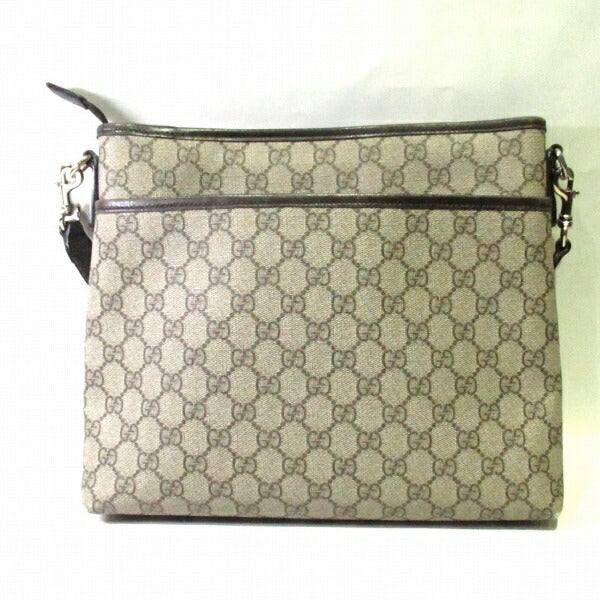 Gucci GG Canvas Flat Messenger Bag  Canvas Crossbody Bag 388924 in Good condition