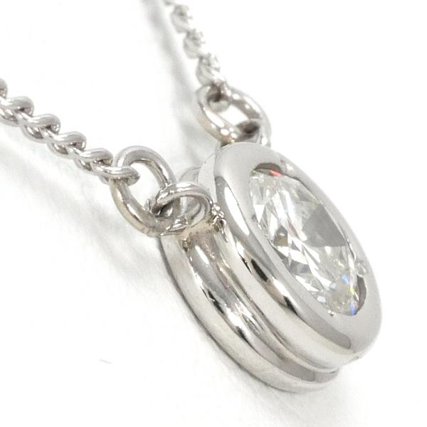 0.27ct SI2 J Good Diamond Women's Necklace in Platinum PT850, Silver, Pre-owned
