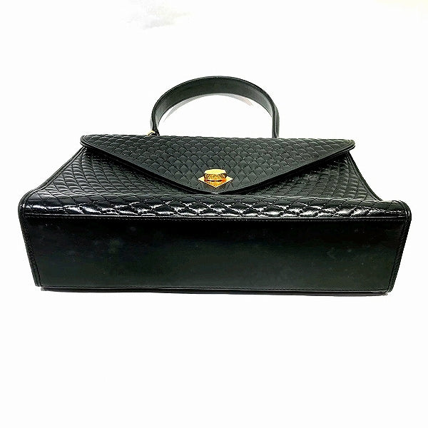 Bally Quilted Leather Turn Lock Handbag in Good Condition