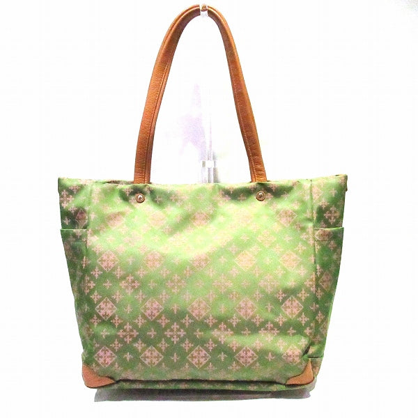 Rashit Monogram Nylon Tote Shoulder Bag in Good Condition