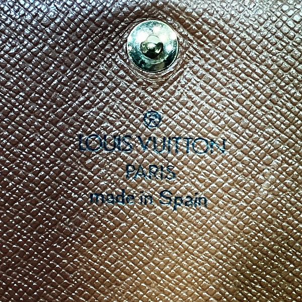 Louis Vuitton Monogram Portomone Bie Tresor Wallet M61730 in Fair Condition