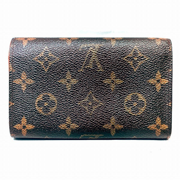 Louis Vuitton Monogram Portomone Bie Tresor Wallet M61730 in Fair Condition