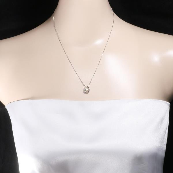 PT900 Platinum K18 Yellow Gold PT850 Necklace with Yellow Sapphire in Excellent Condition