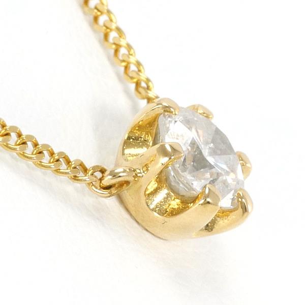 K18 Yellow Gold Diamond Necklace 0.41ct in Excellent Condition