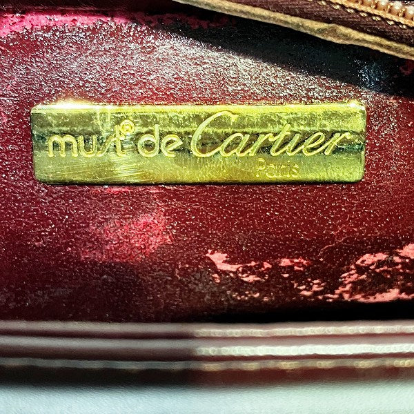 Cartier Must Line Leather Clutch Bag in Fair Condition