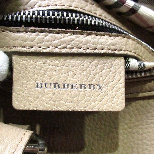 Burberry Leather Handbag Boston Bag in Good Condition