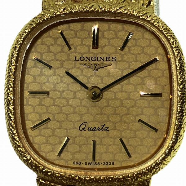 Longines Stainless Steel Quartz Square Watch for Women in Good Condition