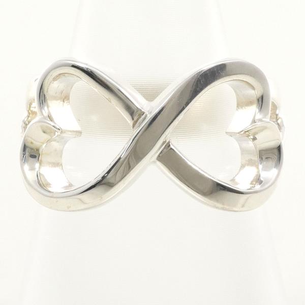 Tiffany Double Loving Heart Silver Ring