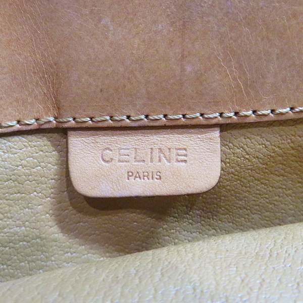 Celine Macadam Pattern PVC Leather Clutch Bag in Good Condition