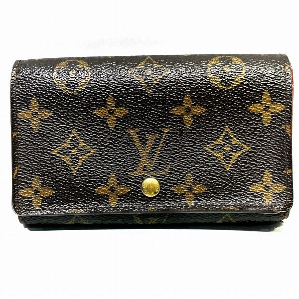 Louis Vuitton Monogram Portomone Bie Tresor Wallet M61730 in Good Condition