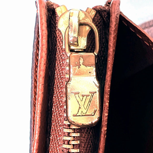 Louis Vuitton Monogram Portomone Bie Tresor Wallet M61730 in Good Condition