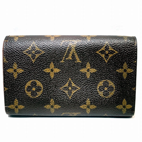 Louis Vuitton Monogram Portomone Bie Tresor Wallet M61730 in Good Condition