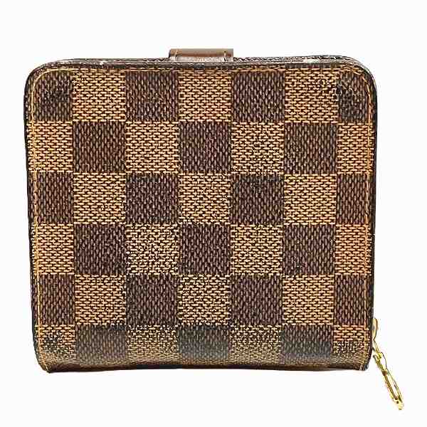 Louis Vuitton Damier Compact Zip Wallet N61668 in Good Condition