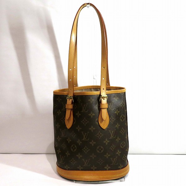 Louis Vuitton Monogram Petit Bucket PM Tote Bag M42238 in Good Condition