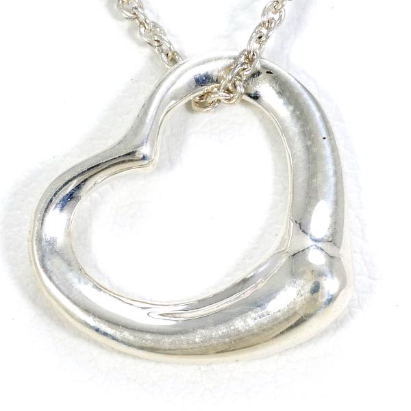 Tiffany & Co Open Heart Silver Necklace in Pristine Condition