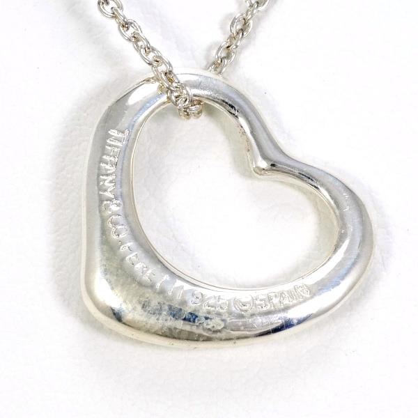 Tiffany & Co Open Heart Silver Necklace in Pristine Condition