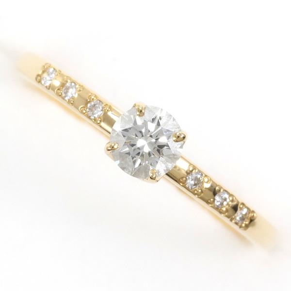 K18 Yellow Gold Diamond Ring 7.5