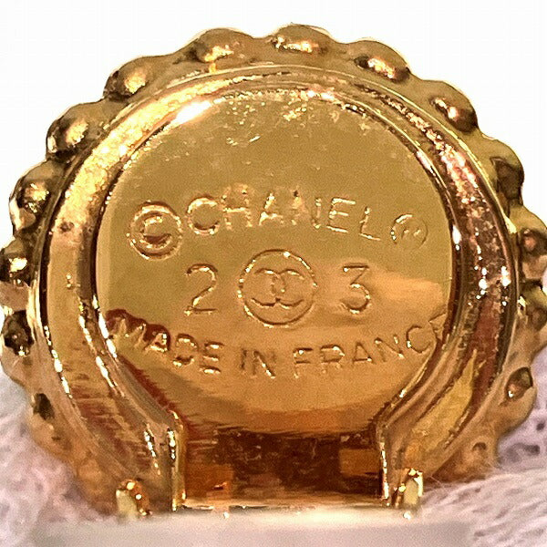 Chanel Clover Faux Pearl Earrings