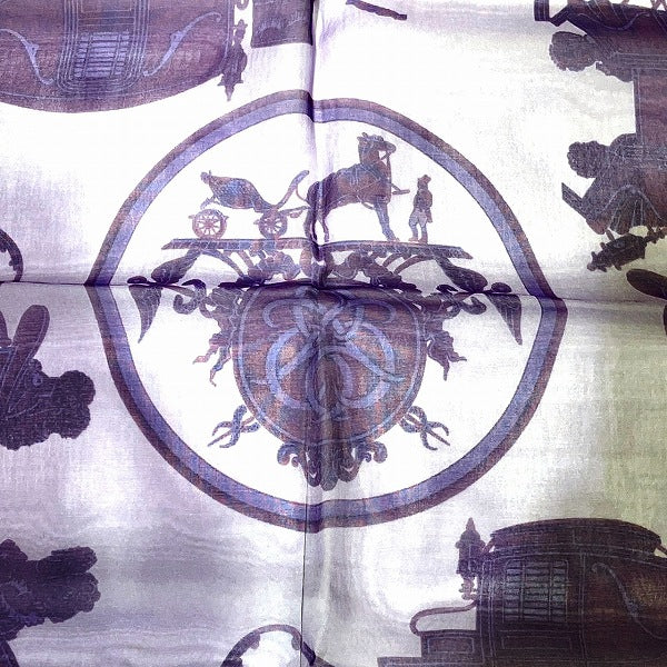 Hermes Silk Ex-Libris Carriage Scarf