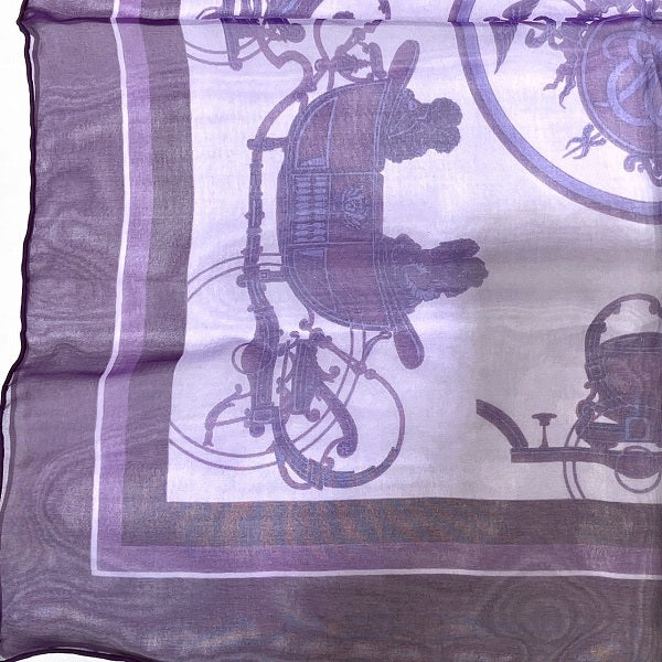 Hermes Silk Ex-Libris Carriage Scarf