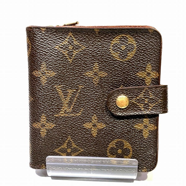 Louis Vuitton Monogram Compact Zip Wallet M61667 in Fair Condition