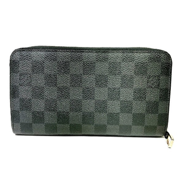 Louis Vuitton Damier Graphite Zippy Organizer Wallet N63077 in Good Condition